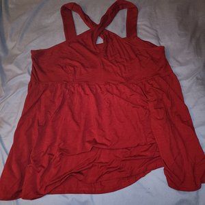 Torrid Super Soft Knits Red Tank Top-Criss-cross-Size 3